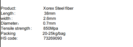 Xorex Steel Fibre waved steel fiber(图1)